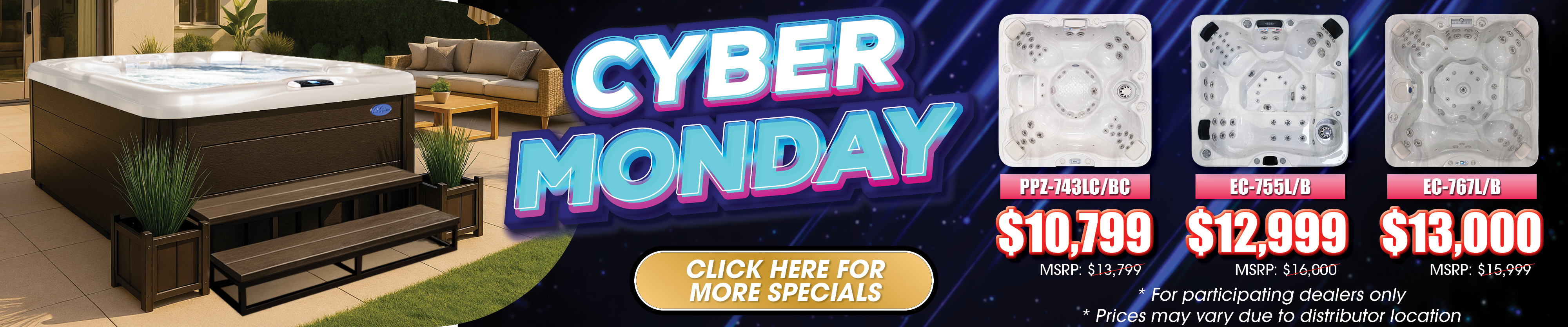 Calspas hot tub being used in a family setting - Cape Coral